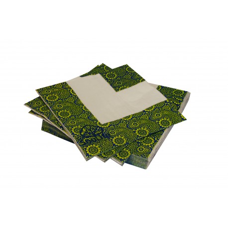 Pack 50 tovallons. Mod Paisley. Bambú 100% Biodegradable